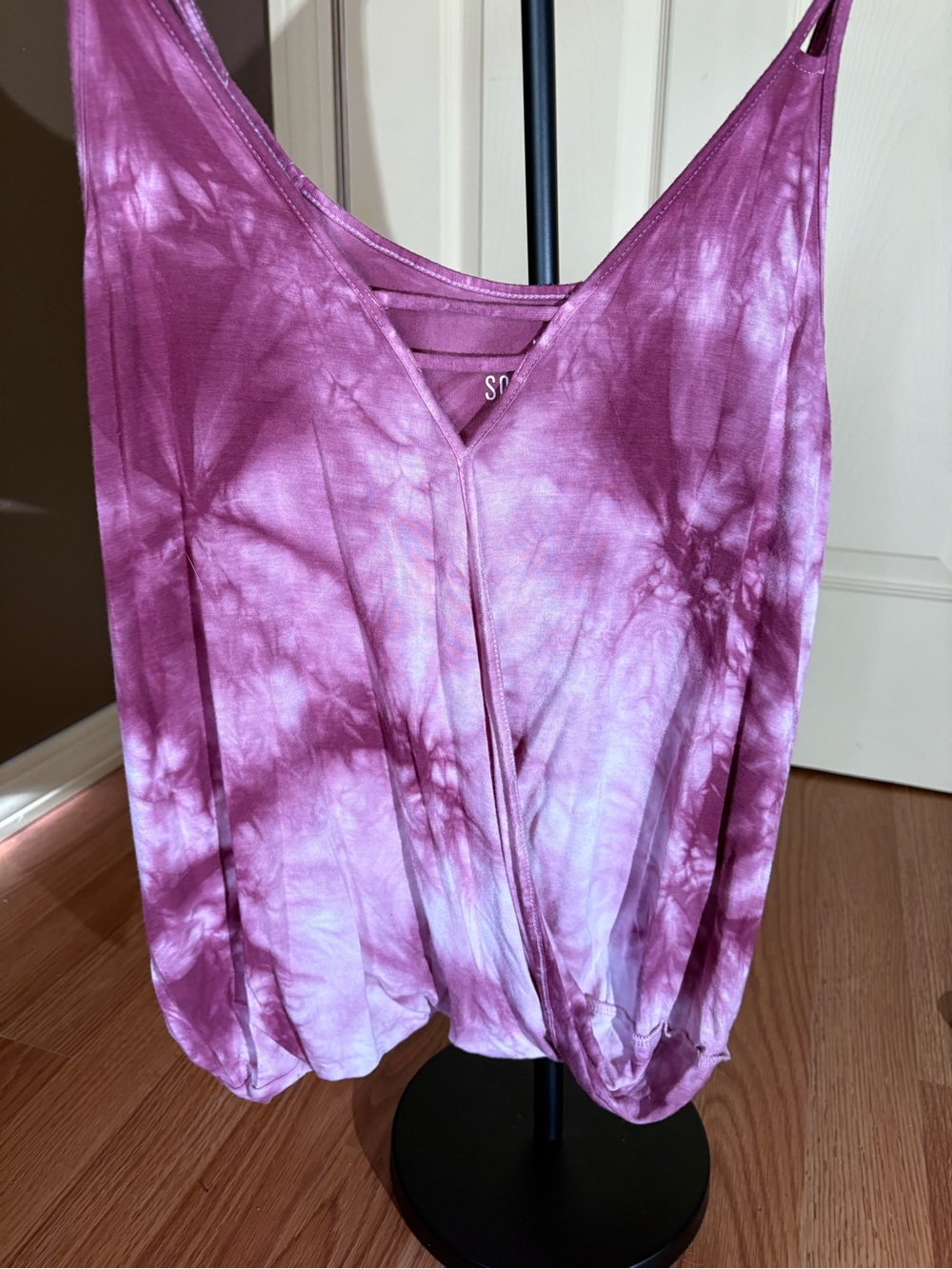 American Eagle Outfitters Pink Tie-Dye Cami with Double Straps - Picture 6 of 7